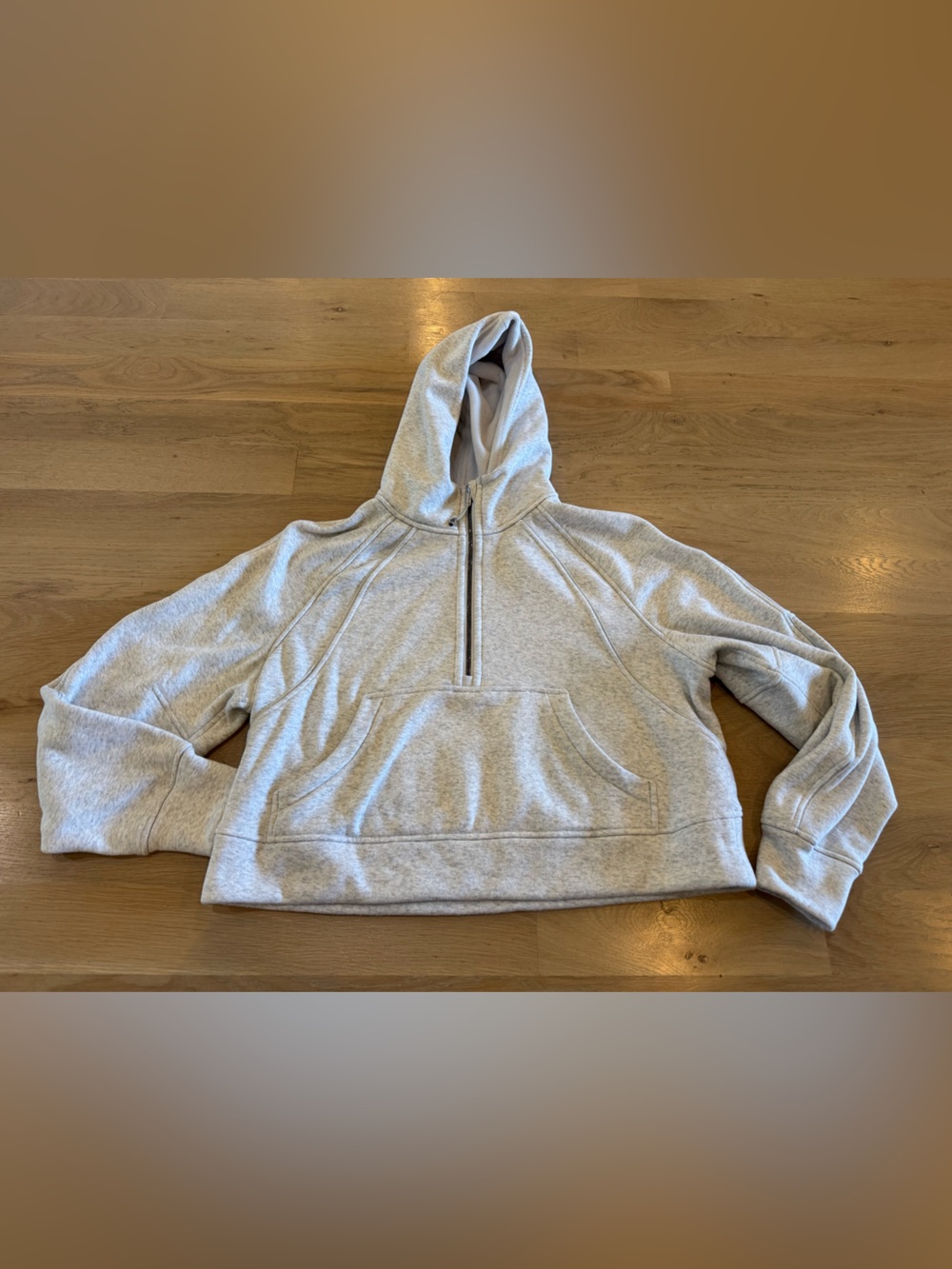 Lululemon Scuba Oversized Half-Zip Hoodie Plush light gray silver medium / Large